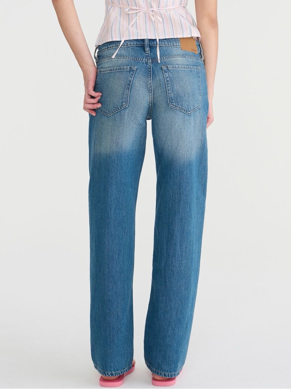 Coquette Y2K Dreamy Low Rise Baggy Aero Jeans Size 6 Oversized Styling - Picture 6 of 10